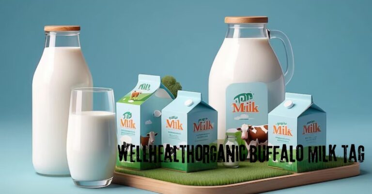 wellhealthorganic buffalo milk tag