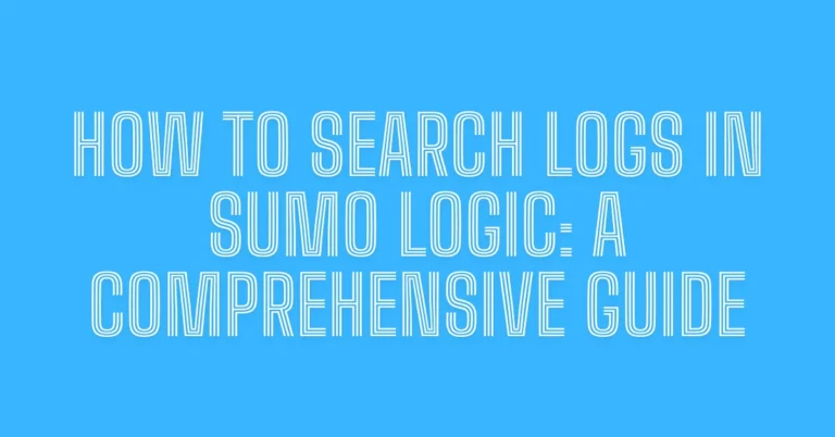 How to Search Logs in Sumo Logic