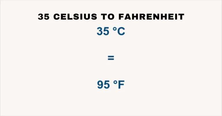 35 celsius to Fahrenheit